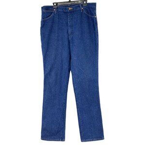 Wrangler Jeans Mens 38 x 36 Tall Long Heavy Weight Denim Dark Blue 9017 Western